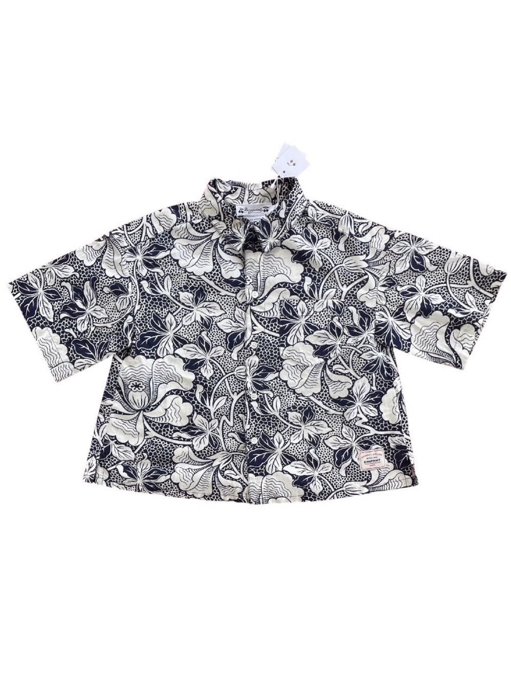Bonpoint Chemise Erlan Floral Shirt NWT 4A 4T